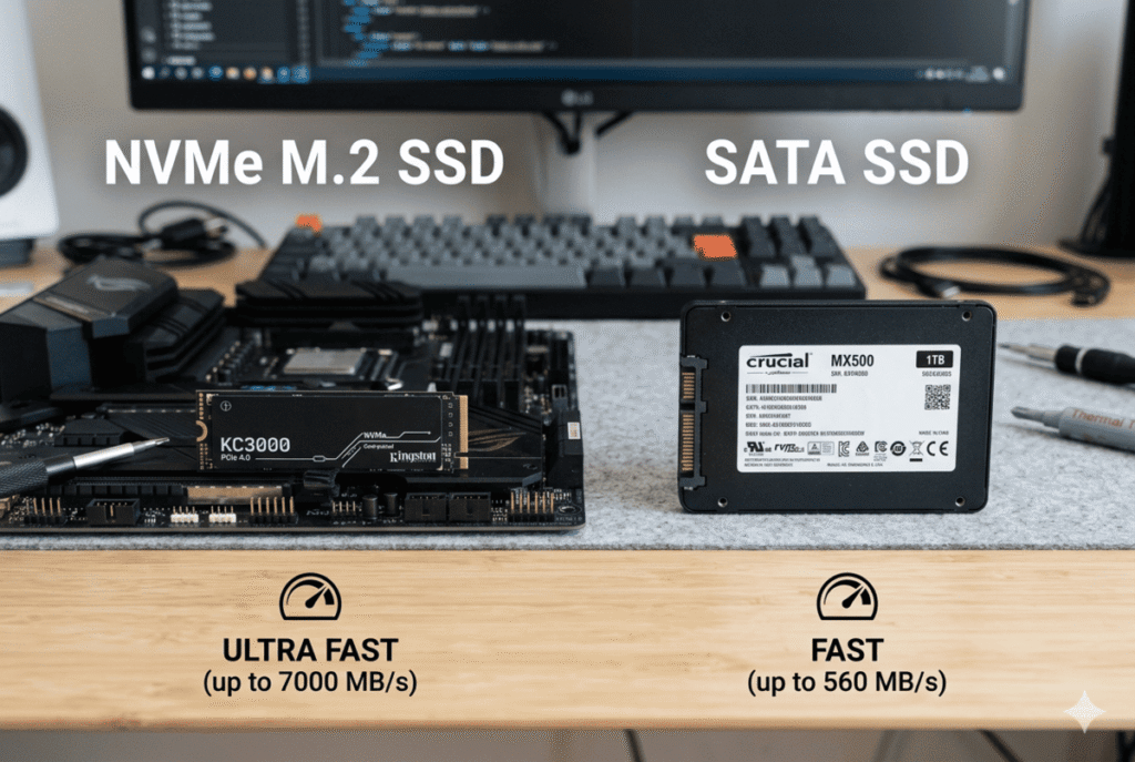 SSD NVMe vs SATA