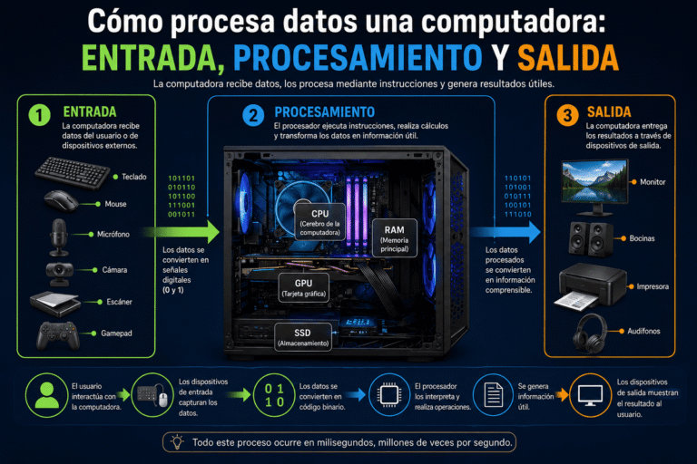 Cómo procesa datos una computadora
